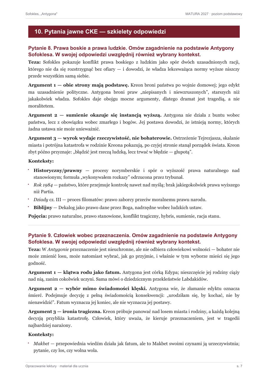 Opracowanie „Antygona” — strona 7